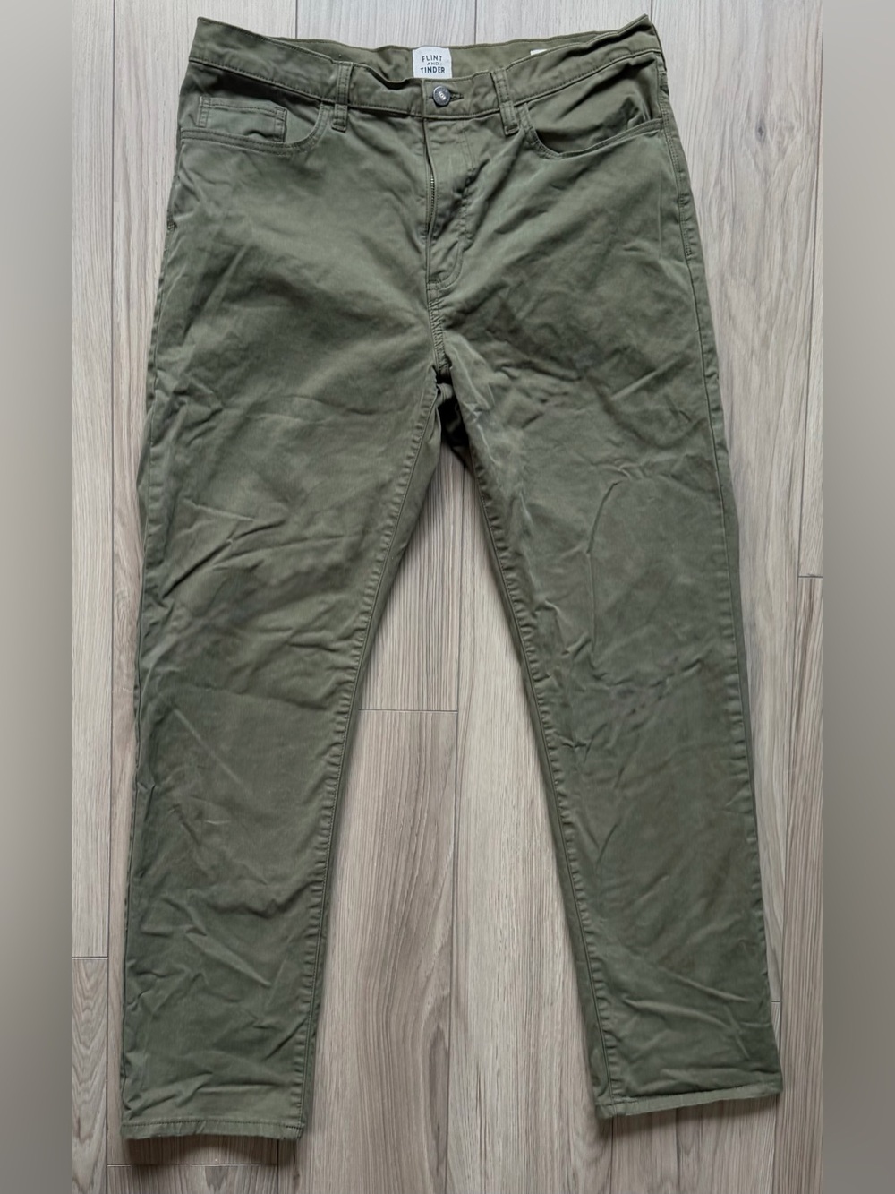 Flint and Tinder Straight Fit Olive Men’s Pants 34x30